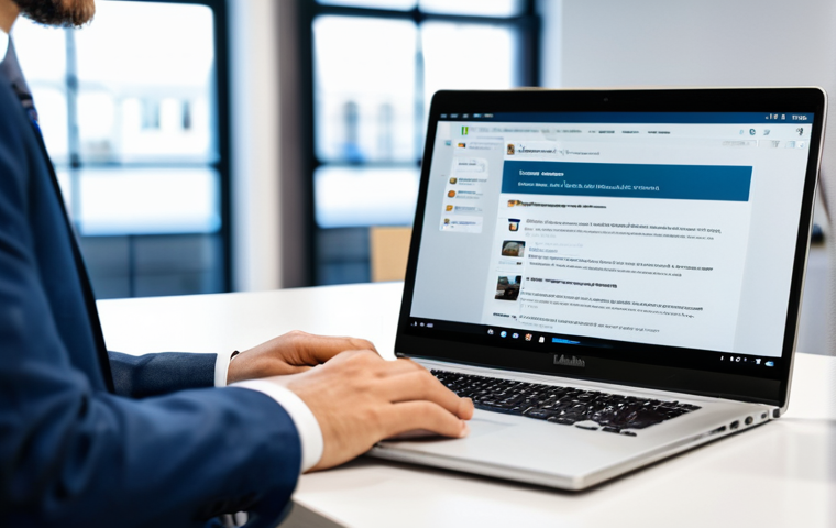 통계분석 전문가 네트워킹 팁 - Online Presence**

"A professional statistician, fully clothed in business casual attire, updating t...