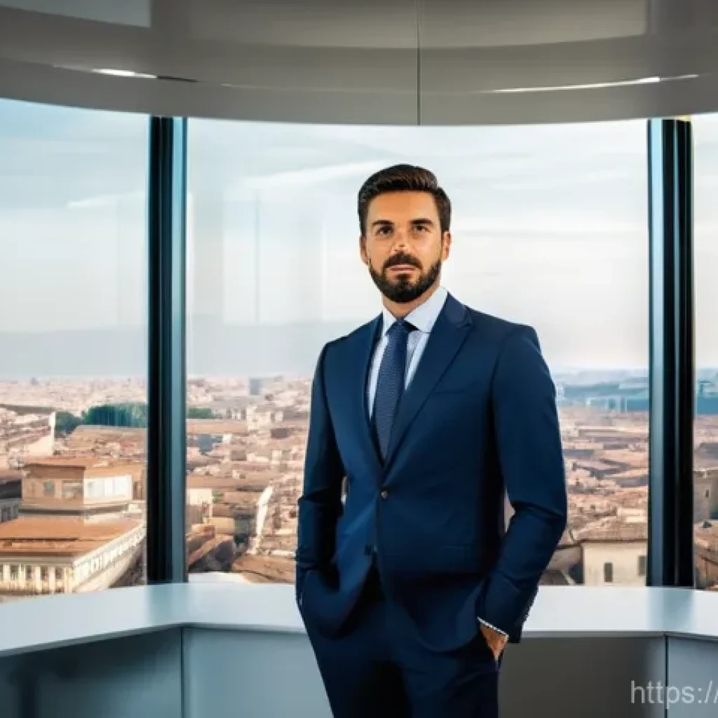 통계분석을 활용한 비즈니스 사례 - **Prompt:** A confident and visionary Italian entrepreneur, male or female, in a modern, sunlit offi...