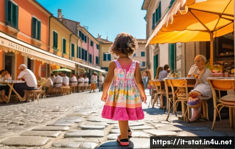 통계분석 사례 연구 - **A young girl (approximately 6 years old) wearing a stylish, brightly colored sundress playing in a...