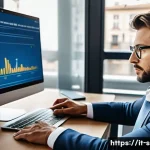 통계 분석 연봉 협상 팁 - A professional Italian data analyst in a modern office setting, confidently presenting a detailed po...